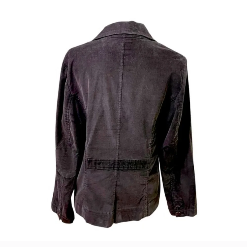 Talbots Chocolate Brown Corduroy Stretch JacketBlazer Sz 14  Excellent Condition - Picture 4 of 11